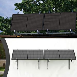 600W Solar PV system(adjustable bracket)(2*405W，all black)